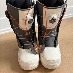 Womens Snow Boots with Orange Accents